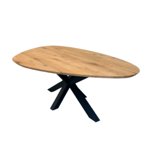 Massieve eiken tafel - Kiezelvorm