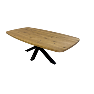 Massieve eiken tafel - Bootvorm