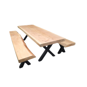 Tuintafel set met 2 banken